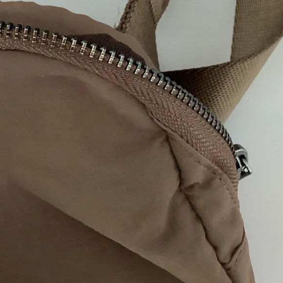 Unisex Light Brown Belt/Cross body Minimalist Sling Bag - Picture 6 of 10